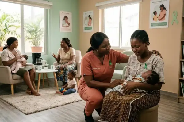 Mothers and caregivers represented during maternal mental health awareness activities.