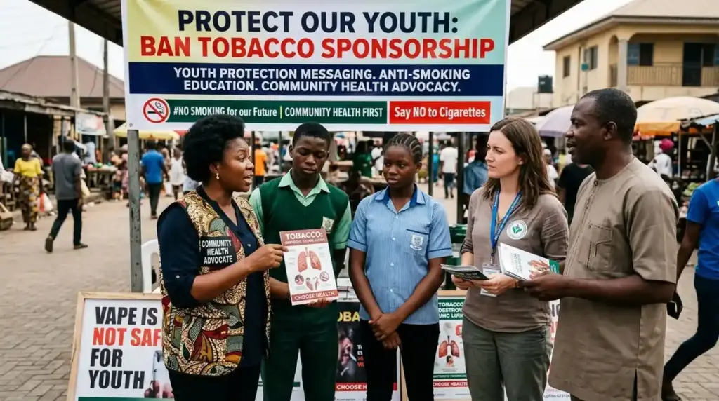 Anti-smoking and tobacco prevention awareness focused on youth protection.