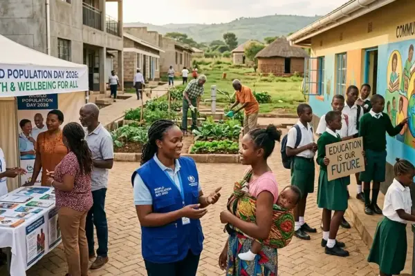 Communities, families, and healthcare systems represented during World Population Day public health awareness activities.