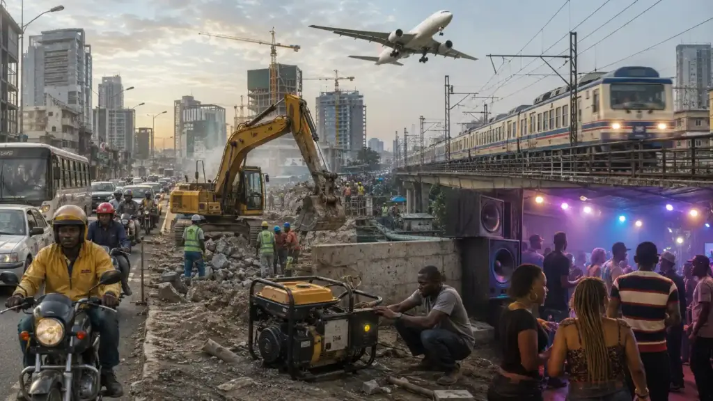 Traffic, generators, construction, aircraft, railways, and entertainment venues as common sources of noise pollution.